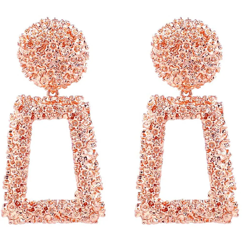 Women's Rectangular Geometric Drop Earrings
