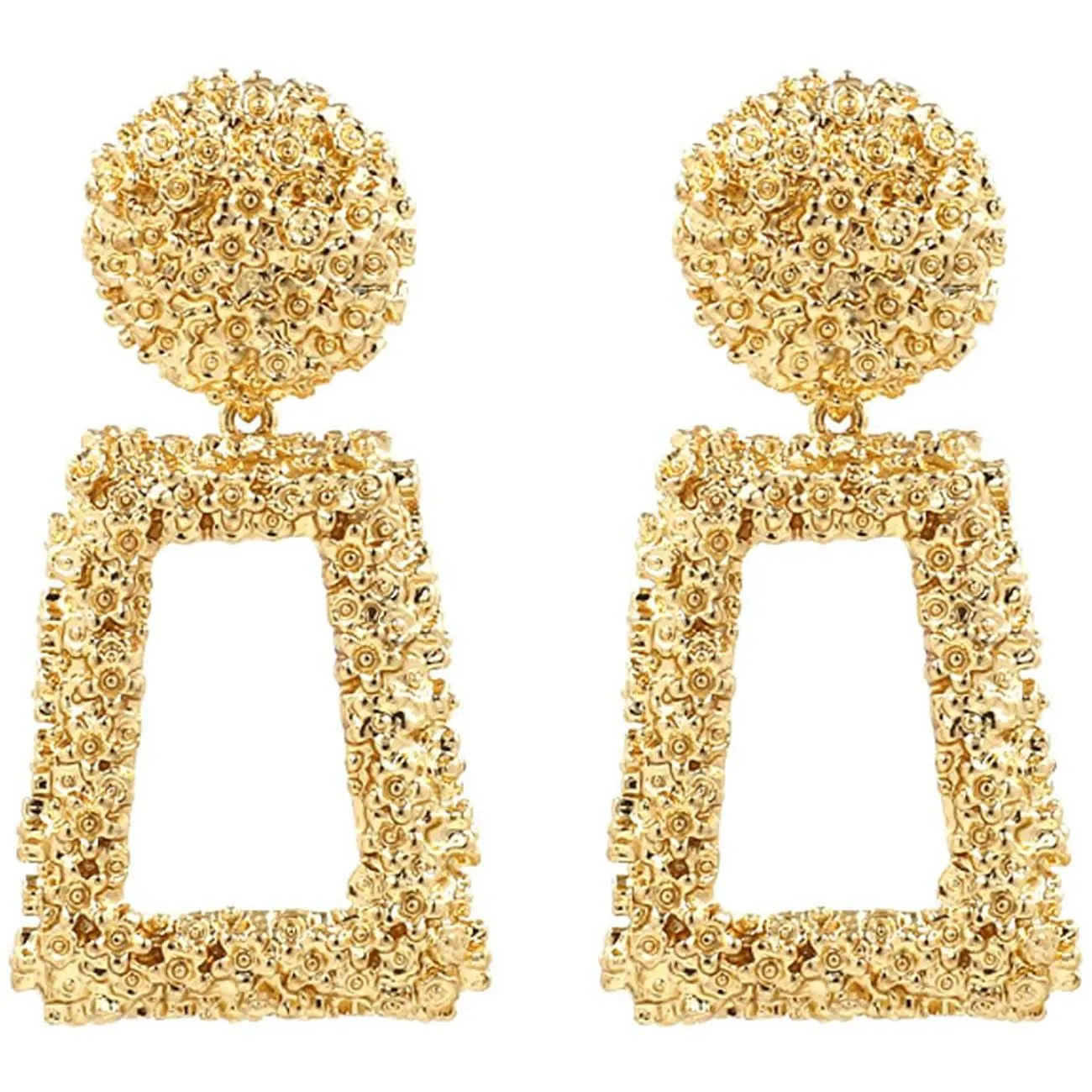 Women's Rectangular Geometric Drop Earrings