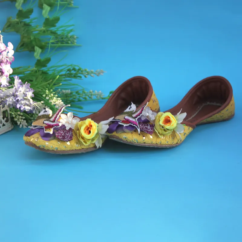Yellow Fancy & Stylish Khussa For Women